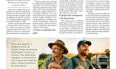 Dia do Colono e Motorista - Um dia para ser celebrado por todos