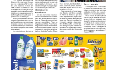 Fórum de Educação - Três décadas de formação continuada