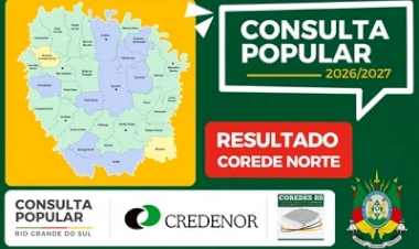 Consulta Popular contempla três projetos e destina mais de R$ 1,88 milhão ao Corede Norte