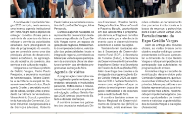 Comitiva intensifica mobilização em Porto Alegre com entrega de convites para a abertura oficial da  Expo Getúlio Vargas