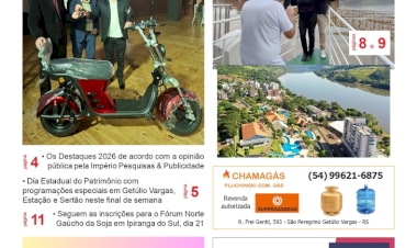 A FOLHA REGIONAL, Ano 27, nº 1.390. Getúlio Vargas RS, 14 de agosto de 2026.