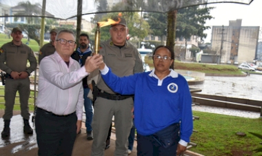 Chegada do Fogo Simbólico marca início das atividades  da Semana da Pátria em Getúlio Vargas
