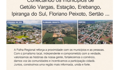 Jornal A Folha Regional: integrar para avançar.