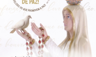 Identidade visual da 75ª Romaria de Fátima em Erechim une devoção mariana e espiritualidade franciscana