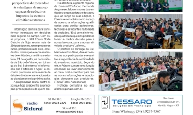 Mais de 250 produtores e especialistas reunidos para discutir clima, mercado e manejo no XIII Fórum Norte Gaúcho da Soja