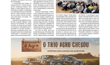Câmara de Vereadores entrega Título de Honra ao Mérito ao Padre Valtuir Bolzan