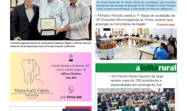 A FOLHA REGIONAL, Ano 27, nº  1.392. Getúlio Vargas RS, 28 de agosto de 2026