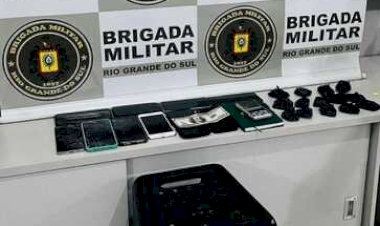 Trio é preso por tráfico e perturbação do sossego