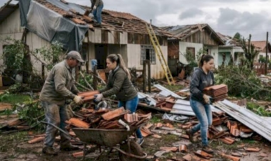 RS tem dois mortos e dezenas de desabrigados em três dias seguidos de temporais. Mau tempo prossegue neste domingo