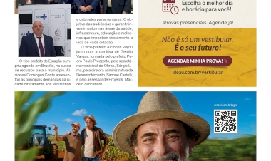 Vice-prefeito de Estação cumpre agenda em Brasília em busca de recursos