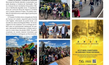 Passeio ciclístico em homenagem aos 204 anos de Independência em Estação