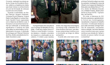 Noite de homenagens e reconhecimento a voluntários no Grupo de Escoteiros Bororós