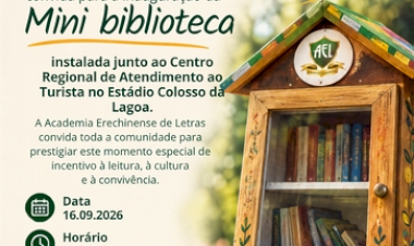 Livro Livre inaugura mini biblioteca no CAT Regional em Erechim