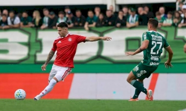 Fora de casa, Inter vence a Chapecoense por 2 a 1 pelo Campeonato Brasileiro