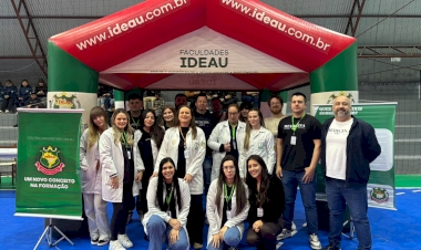 Acadêmicos de Medicina da UNIDEAU participam de ação de saúde para 350 alunos em Erebango
