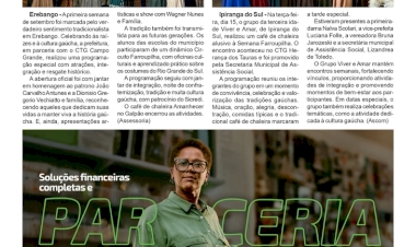 Cultivo à tradição nos municípios de Erebango e Ipiranga do Sul