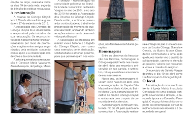 Restauração da estátua do Cônego Stanislaw Olejnik será entregue neste sábado.