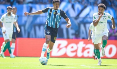 Grêmio empata com o Palmeiras e segue na zona de rebaixamento do Campeonato Brasileiro