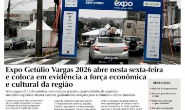 Expo Getúlio Vargas 2026 abre nesta sexta-feira e  coloca em evidência a força econômica e cultural da região