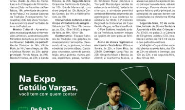 Expo Getúlio Vargas 2026 abre nesta sexta-feira e coloca em evidência a força econômica e cultural da região
