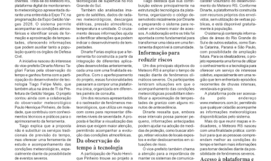 Meteoro RS: plataforma desenvolvida em Getúlio Vargas auxilia no monitoramento de tempestades.
