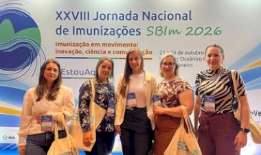 Profissionais da Saúde de Getúlio Vargas participam da  Jornada Nacional de Imunizações no Rio de Janeiro