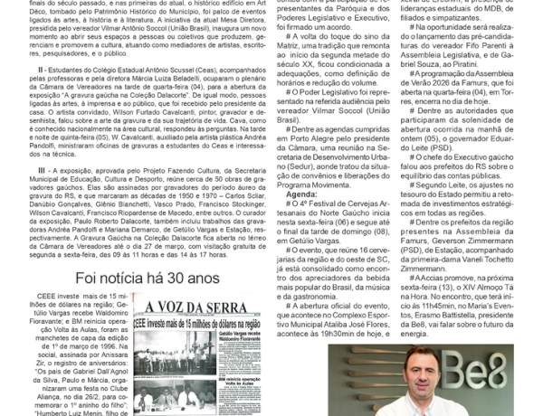 A CASA DO POVO, por Neivo A T Fabris. Edição de 06/3/2026.