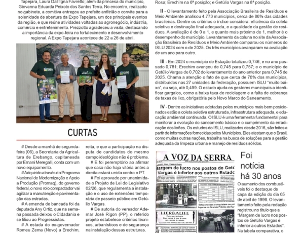 No Topo: Estação, Erechim e Getúlio Vargas são exemplos de gestões de resíduos sólidos