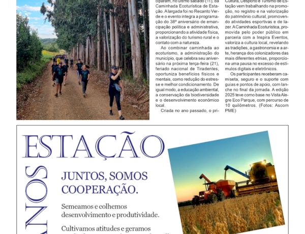 Estação 38 Anos - Na sua 5ª Edição, Caminhada Ecoturística se consolida