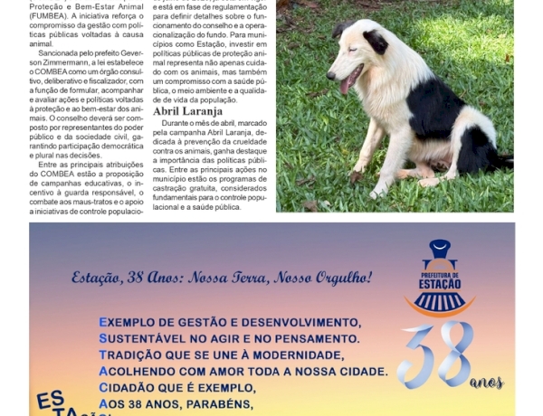 Estação 38 Anos - Município terá seu Conselho de Proteção e Bem-Estar Animal