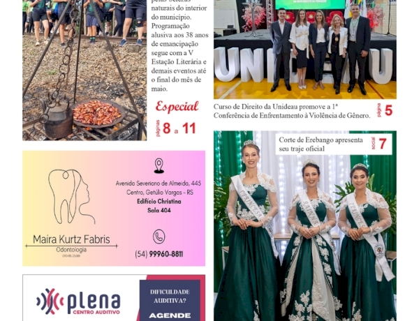 A FOLHA REGIONAL Ano 27, nº 1.374. Getúlio Vargas RS, 17 de abril de 2026.