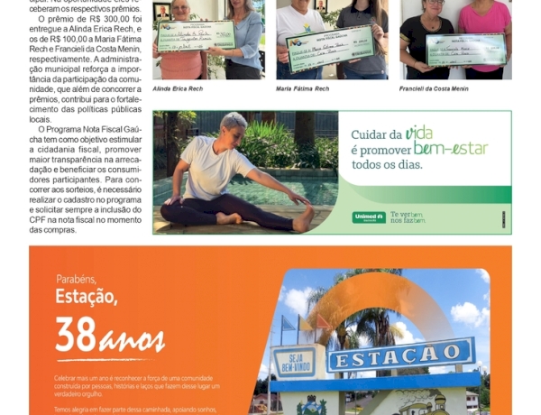 Contemplados no Programa Nota Fiscal recebem o prêmio em Erebango