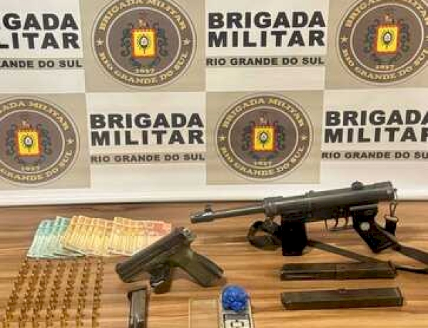 Brigada Militar apreende armas e drogas em ações no Alto Uruguai