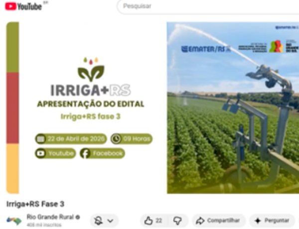 Terceira fase do Irriga+RS é apresentada para agricultores e extensionistas