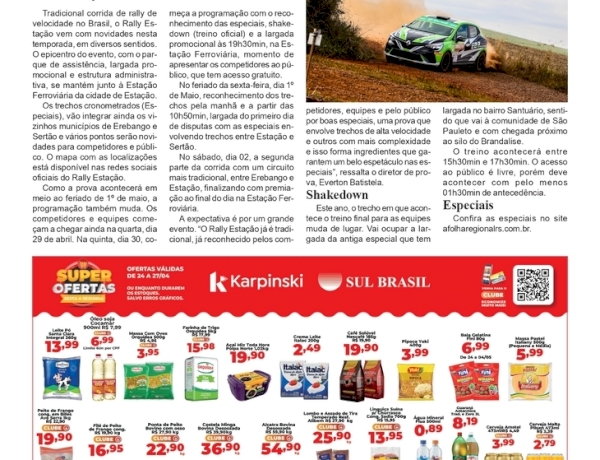 Rally Estação - Novo formato para integrar a região.