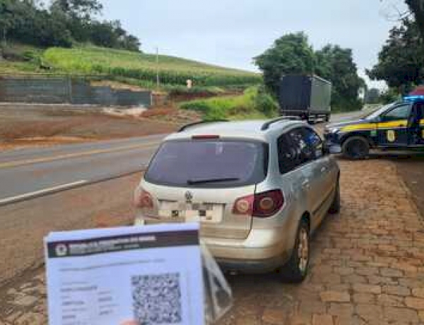 PRF prende motorista por uso de documento falso na BR-153, em Severiano de Almeida