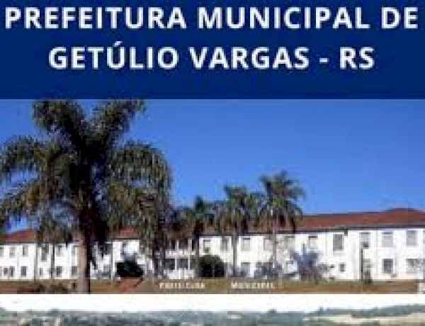 Prefeitura de Getúlio Vargas lança edital de concurso  público com 54 vagas e cadastro reserva