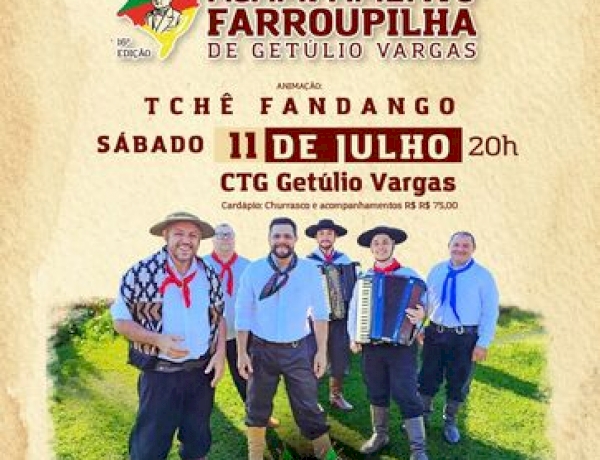 Jantar Baile marca lançamento do 16º Acampamento  Farroupilha de Getúlio Vargas