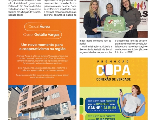 Assistência Social de Estação  entrega de kits do Programa Mãe Gaúcha