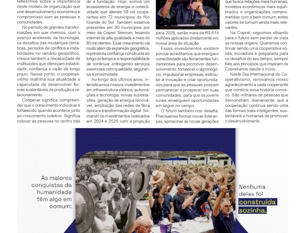 Cooperar é construir o futuro todos os dias