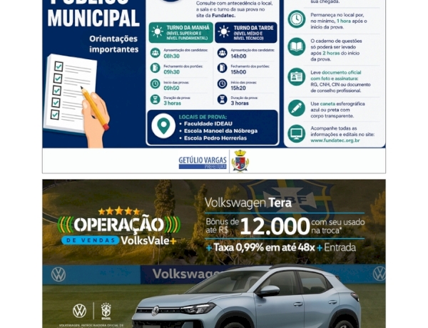 Informativo Prefeitura Municipal de Getúlio Vargas
