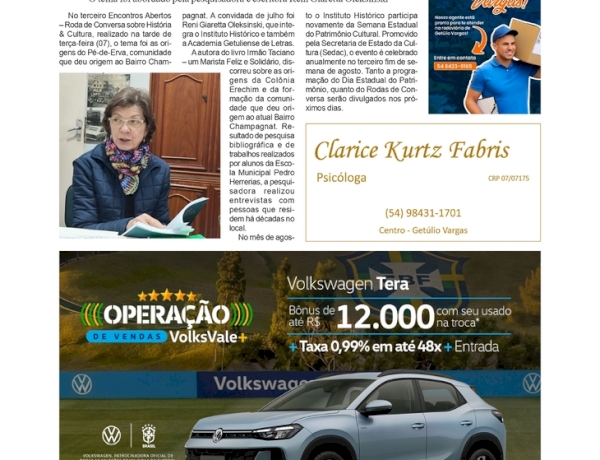 “Das origens do Pé-de-Erva ao Bairro Champagnat” na roda de conversa no Instituto Histórico