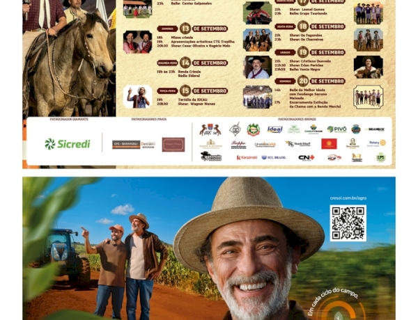 Programação do 16º Acampamento Farroupilha de Getúlio Vargas