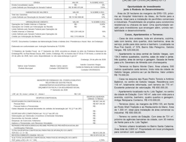 Classificados Regional - Imóveis  / Publicação Legal
