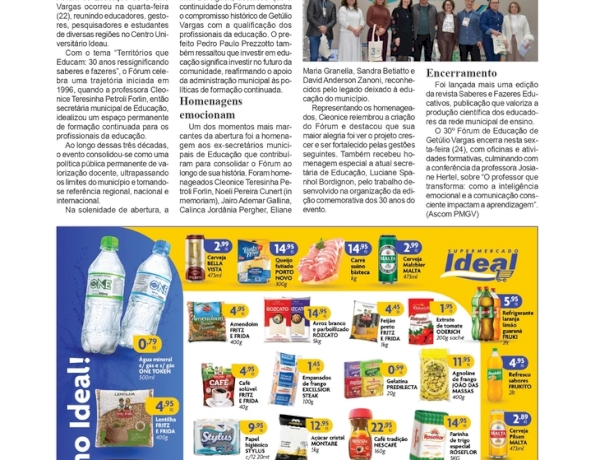 Fórum de Educação - Três décadas de formação continuada