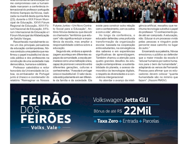 Fórum de Educação - António Nóvoa inspira educadores na programação dos 30 anos do evento