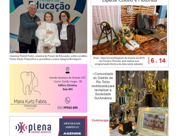 A FOLHA REGIONAL Ano 27, nº 1.387. Getúlio Vargas RS, 24 de julho de 2026.