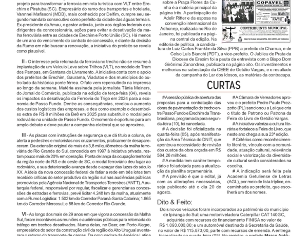 Pare, Olhe e Escute, por Neivo A T Fabris. Edição 07/8/2026