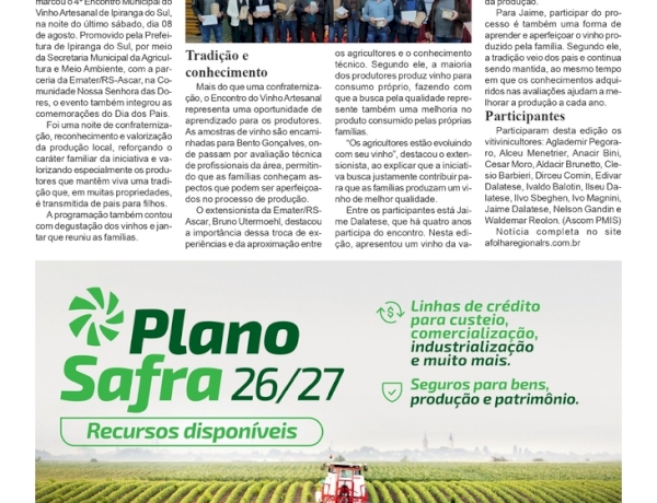 Encontro do Vinho Artesanal celebra tradição, conhecimento e o trabalho em Ipiranga do Sul