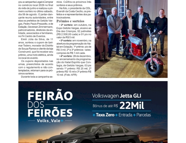 Campanha da CDL terá mais três sorteios até o final do ano